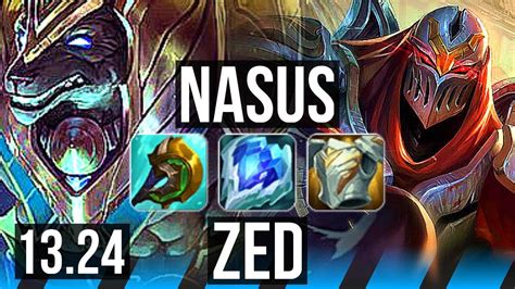 NASUS Vs ZED MID 1000 Games 7 3 12 Dominating NA Diamond 13