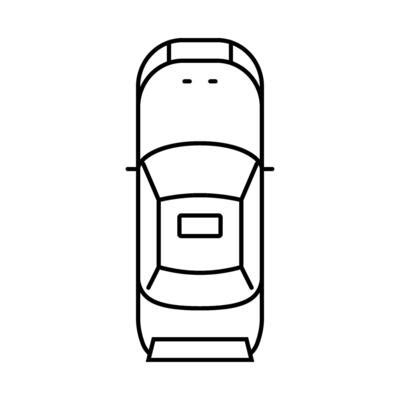 Car Top View Outline Vector Art, Icons, and Graphics for Free Download