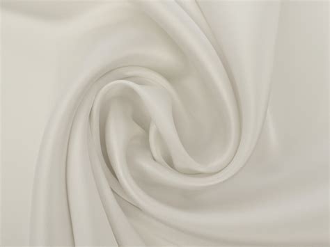 Viscose And Acetate Blend Satin In White Bandj Fabrics