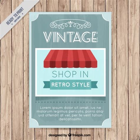 Vintage shopping poster Vectors & Illustrations for Free Download | Freepik