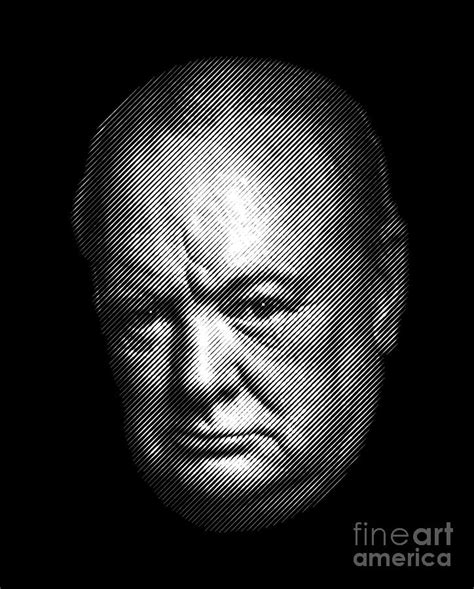 Winston Churchill portrait Digital Art by Cu Biz | Fine Art America