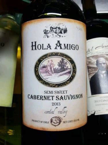 Hola Amigo Cabernet Sauvignon Semi Sweet Vivino Us