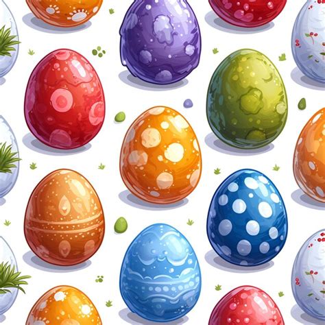 Premium Photo Seamless Easter Egg Pattern