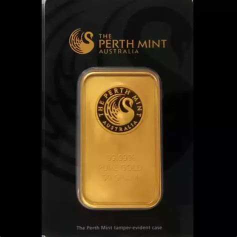 50g Australian Perth Mint Minted Gold Bar Bullion And Diamond Co The Bullion Bank