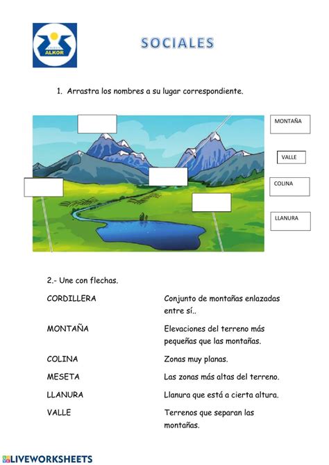 Ejercicio Interactivo De Tipos De Paisajes Tipos De Paisajes Ensenanza De La Geografia Nbkomputer