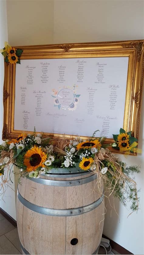 Tableau De Mariage Matrimonio Girasoli Mariage Matrimonio