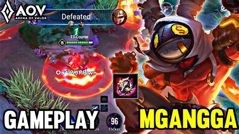 Aov Mgangga Gameplay Mid Lane Arena Of Valor Youtube