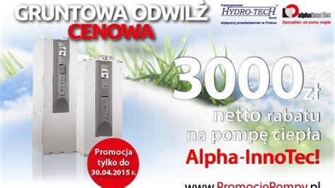 3000 zł netto rabatu na pompę ciepła Alpha InnoTec