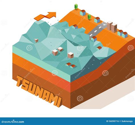 Tsunami Stock Illustration - Image: 56090716