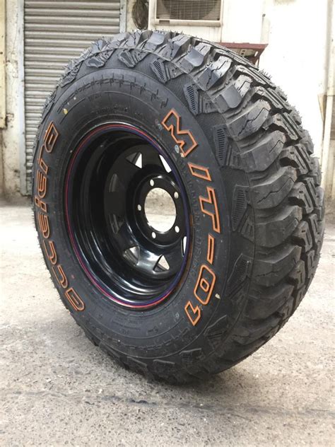 Black Still Wheel For Jeep Bolero Thar Scorpio Anand Tyre