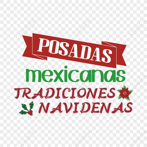 Hand Drawn Posadas Mexicanas Tradiciones Navidenas Christmas Font Red