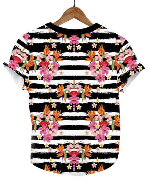 Frida Kahlo Full Print Graphic Tee Mexican T Shirt Black Striped The