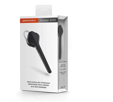 Plantronics Voyager 3200 Wireless Bluetooth Headset Greywhiteblack