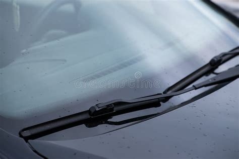 Car windshield rain wipers stock image. Image of classic - 120725415