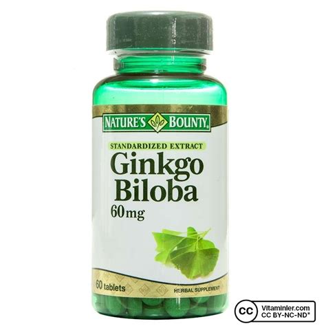 Nature S Bounty Gingko Biloba 60 Mg 60 Tablet Vitaminler