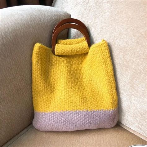 Woolen Knitted Women Bag Wool Woven Handbags Ladies Designer Handbag