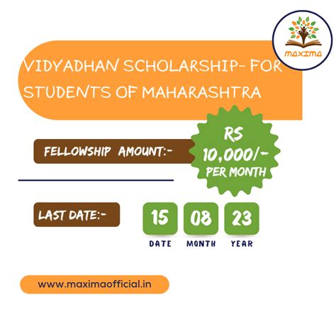 Vidyadhan Scholarship- For Students Of Maharashtra - Maxima Official