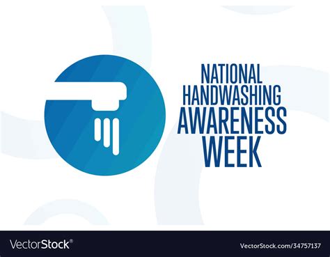 National Handwashing Awareness Week Holiday Vector Image