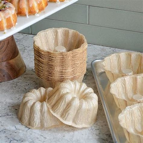 Amazon 50 Disposable Grease Proof Mini Bundt Cake Molds For Baking