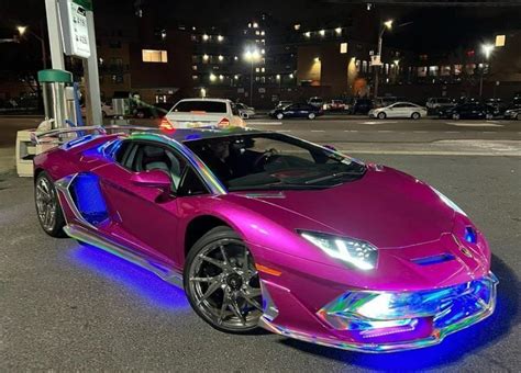 Nicki Minaj Goes All Pink in a Wrapped Lamborghini Aventador SVJ ...