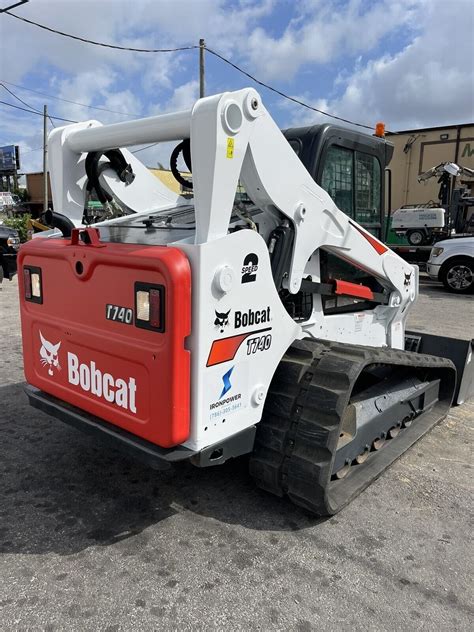 2018 Bobcat T740 Skid Steer Loader Hydraulic Aux Enclosed Cab Ac