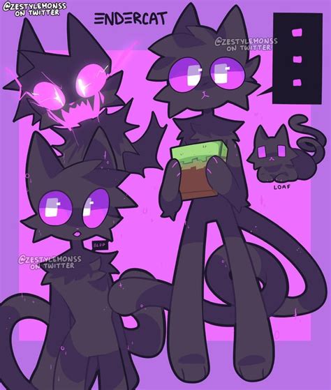 Endercat Art By Me Zestylemonss On Twitter Rfurry