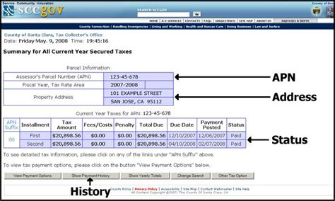 Info Santa Clara County Secured Property Tax Search