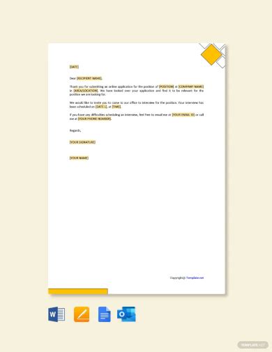 Sample Deutsch Letter For Interview Invitation