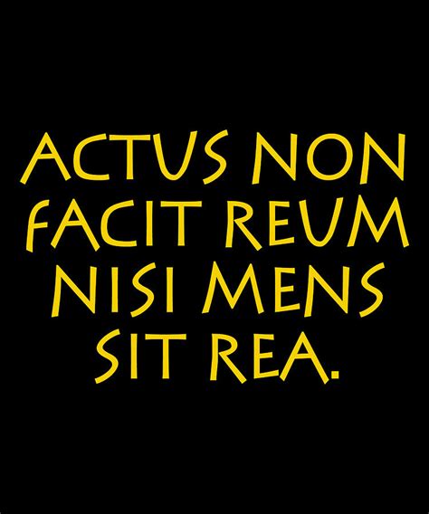 Actus Non Facit Reum Nisi Mens Sit Rea Digital Art By Vidddie Publyshd Fine Art America