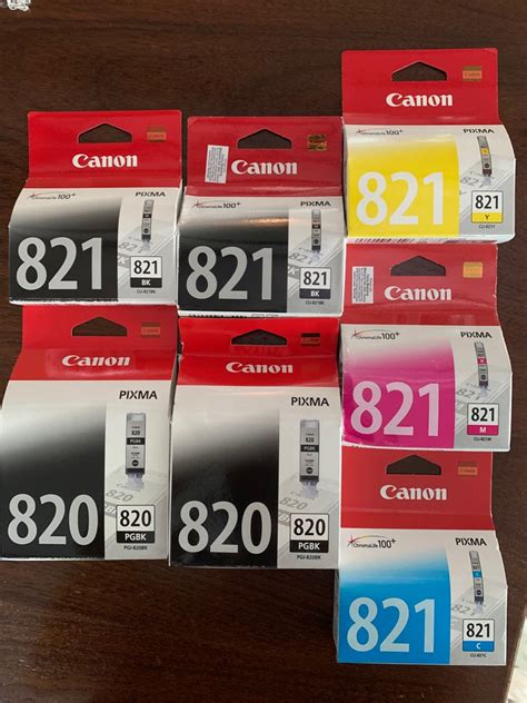 7 Canon Pixma Ink Cartridges 820 821 Computers And Tech Printers