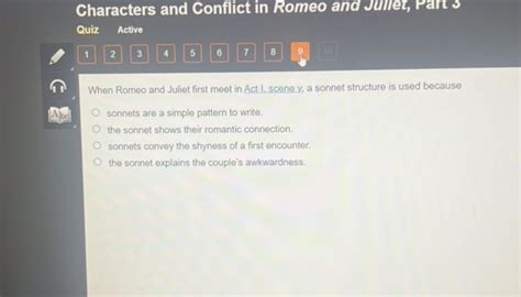 Characters And Conflict In Romeo And Jurrel Studyx