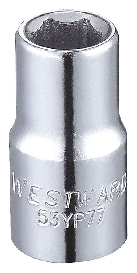 WESTWARD Socket 1 4 In Drive Size 1 4 In Socket Size 6 Point Std