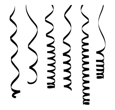 Streamers Streamer Black And White Clip Art Library