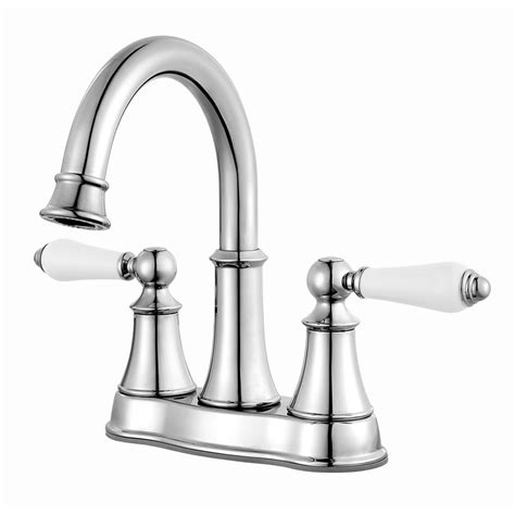 Pfister Courant Centerset 4 Inch 2 Handle High Arc Bathroom Faucet In