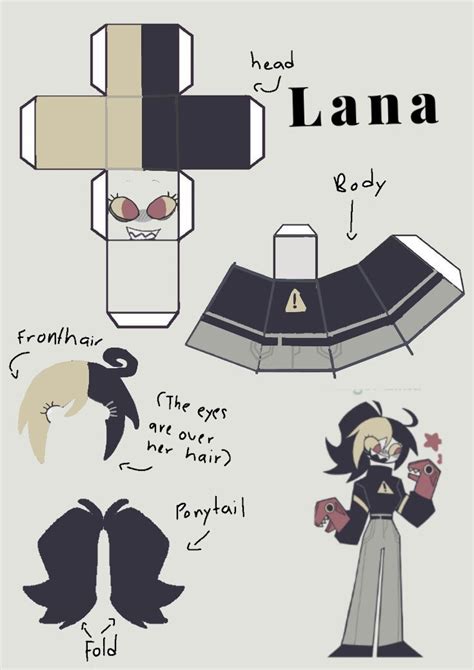 Fp D Papercraft Lana In 2024 Paper Doll Template Paper Toys Template