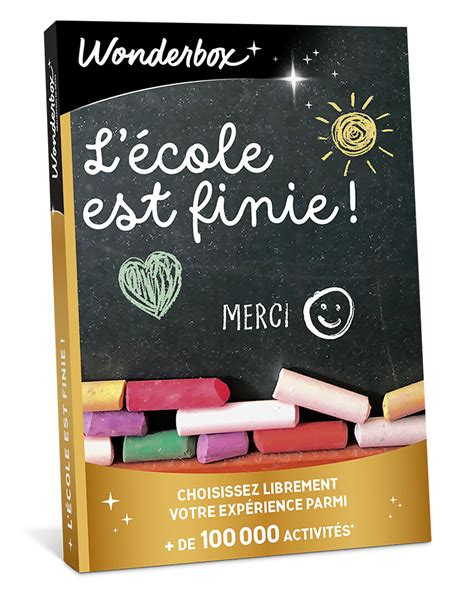 Wonderbox remercie les maîtres et maîtresses d école