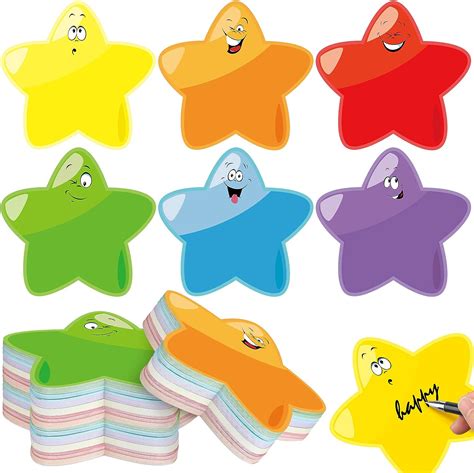 90 Pieces Star Cut Outs Stars Bulletin Board Cutouts Assorted Color