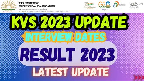 Kvs Result Kvs Prt Result Kvs Interview Dates Vacancy Cut