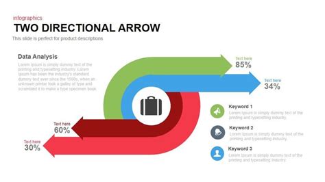 Two Way Arrow Powerpoint Template And Keynote Slide