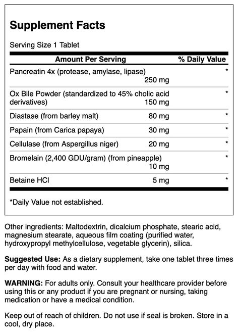 Swanson Digestive Enzymes - Promotes Digestive Health Support - Aids ...