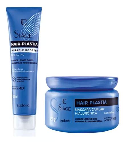 Combo Siàge Hair Plastia Máscara Capilar Booster Pro Aging