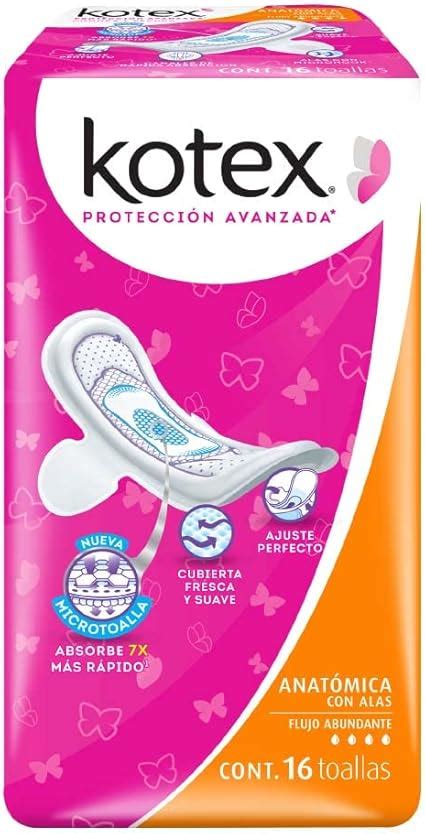 Kotex Anat Mica Toallas Con Alas Piezas Amazon Mx Salud Y