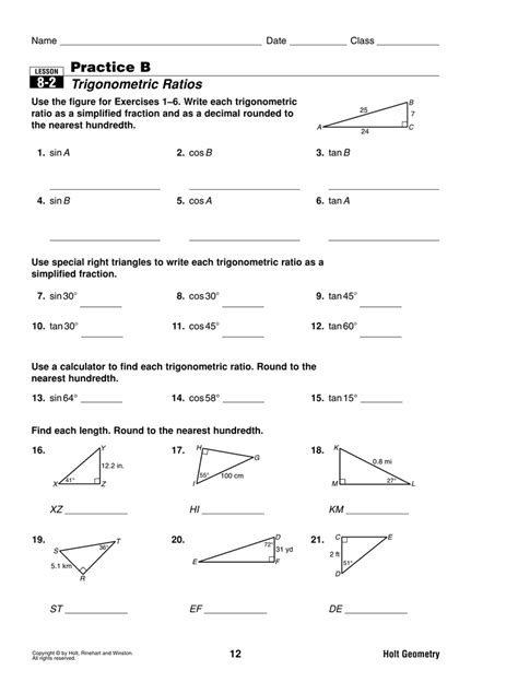 Identifying Types Of Triangles Worksheet Template With Answer Key