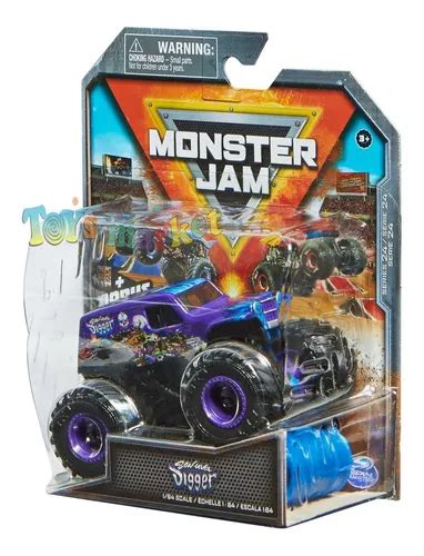 Monster Jam Cami N De Metal Escala Auto Monstruo Color Son Uva