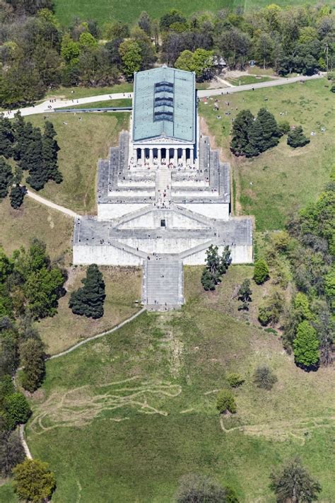 Luftbild Donaustauf Geschichts Denkmal Nationaldenkmal Walhalla In