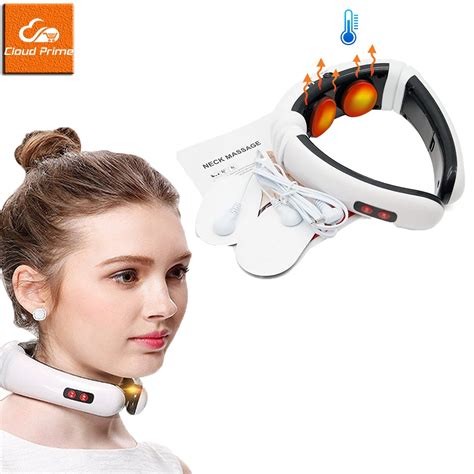 Rechargeable Battery Electric Neck Massagerand Pulse Back 6 Mode Power