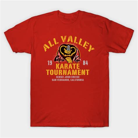 All Valley Karate Tournament Cobra Kai All Valley Karate Championship 84 T Shirt Teepublic