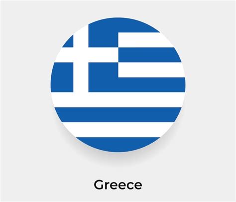 Grecia Bandera Burbuja C Rculo Forma Redonda Icono Vector Ilustraci N