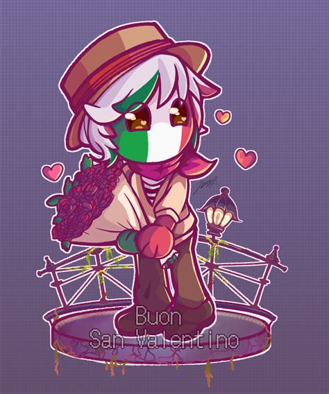 Countryhumans Italy San Valentino Sorarisu Illustrations Art Street