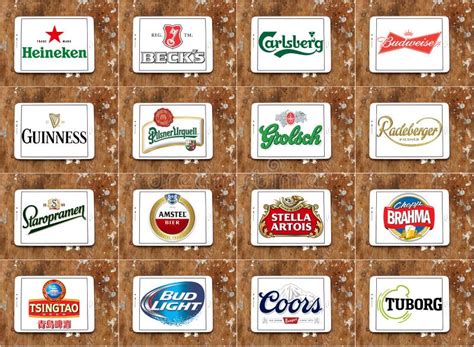 Top Famous Beer Brands And Logos Editorial Photo Image 65792681